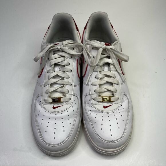 Nike Air Force 1 Retro BHM QS Leather sneakers white red - 11 - Picture 5 of 11